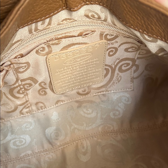 Brighton Tan Braided Leather Shoulder Bag & Wallet - Picture 9 of 15